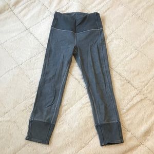 Lululemon leggings acid wash blue size 4